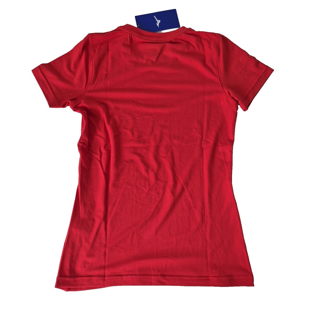 Mizuno Shirt Youth Medium Red‎ Performance Short Sleeve New - Picture 2 of 8